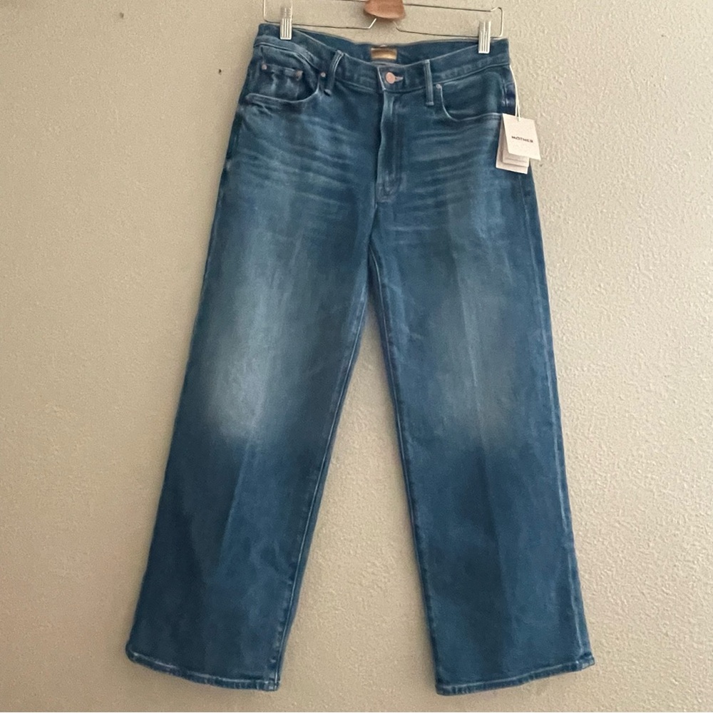 MOTHER The‎ Maven Mid-Rise Wide-Leg Jeans - Picture 2 of 14
